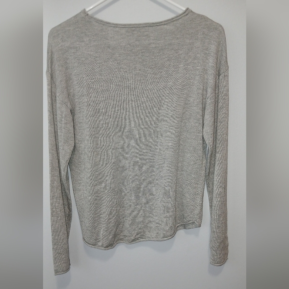 Rachel Zoe women's Small gray cashmere blend LOVE sweater casual comfy - Picture 3 of 7